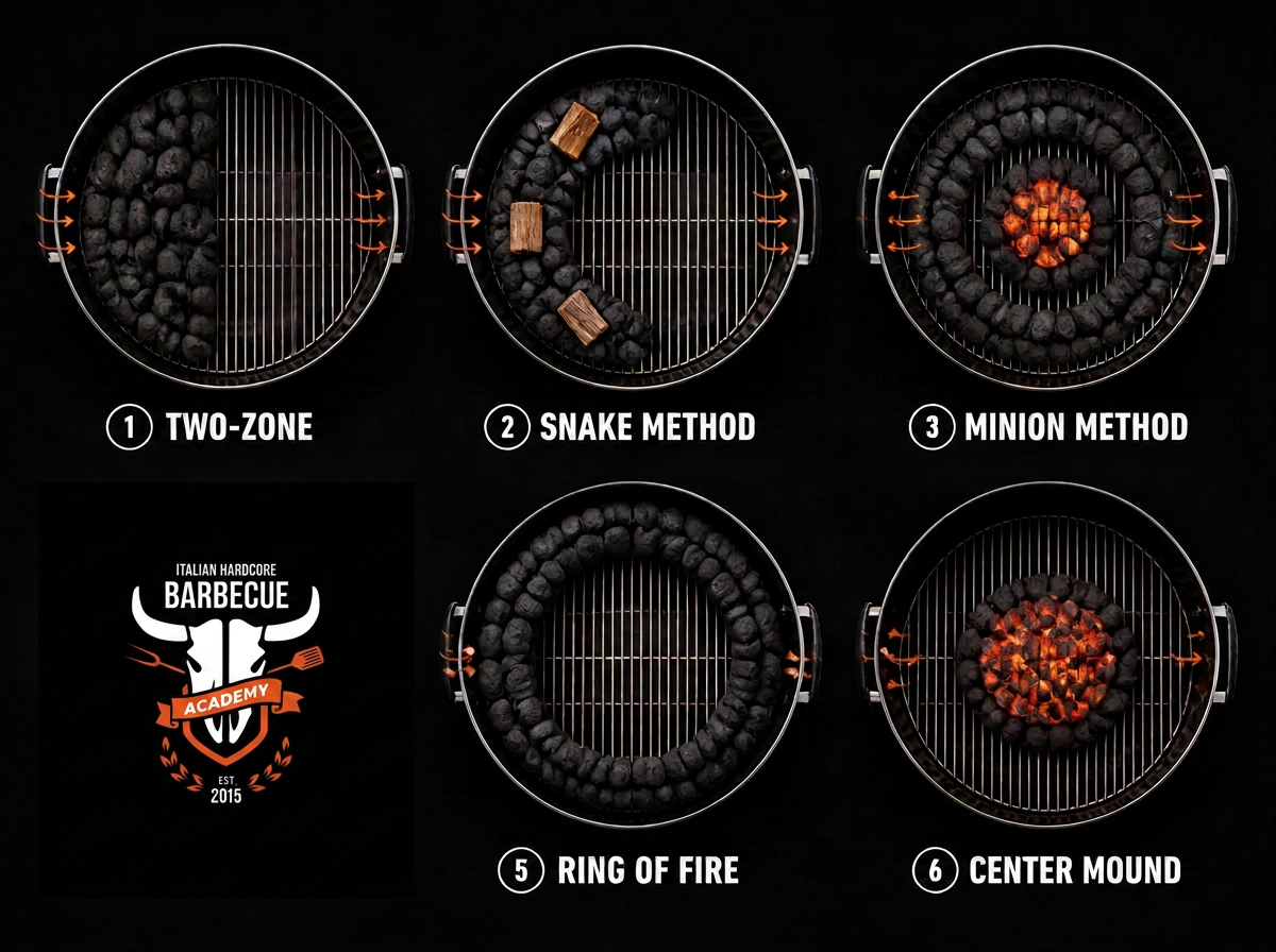 Setup carbone: two-zone, snake, minion, ring of fire, center mound