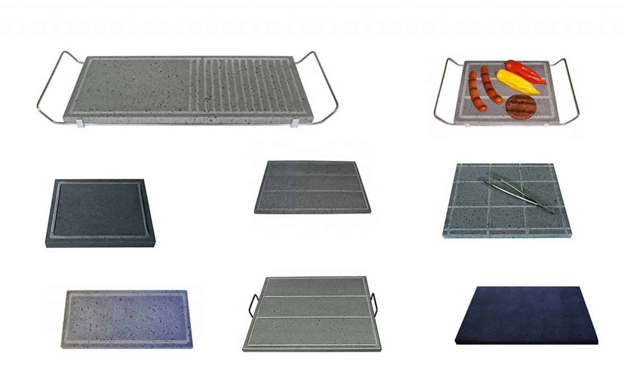 Piastra Pietra Lavica Etnea - Per Pizza, Carne E Verdure