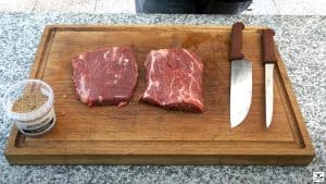Rub bistecca Flat Iron Steak